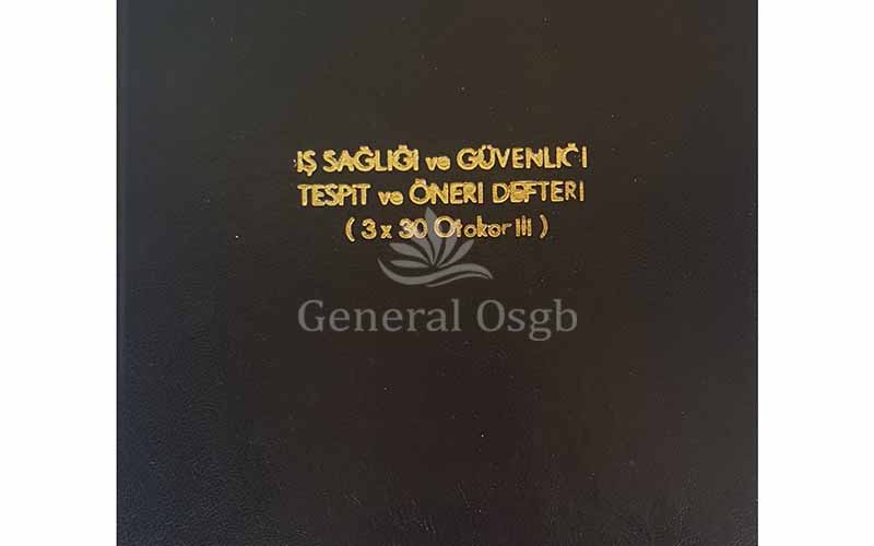 İSG Tespit İşyeri Defteri Onaylatma - General OSGB İSG Tespit İşyeri Defteri Onaylatma - General OSGB